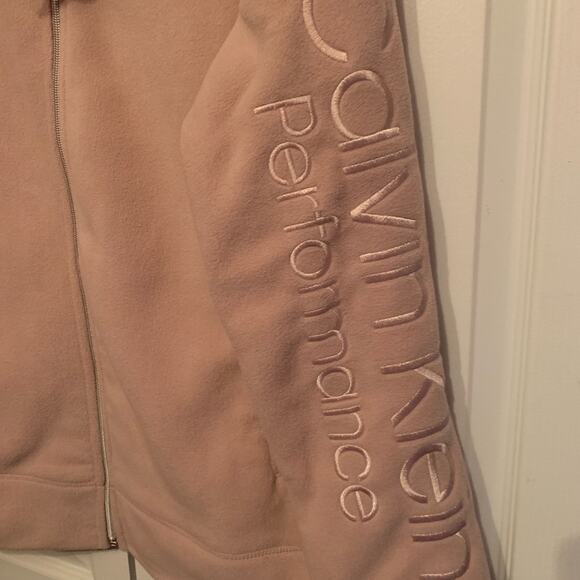 Calvin Klein Performance Mauve Zipup Fleece with Pockets - Picture 8 of 12